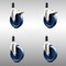 Service Caster 5 Inch 316SS Solid Poly Swivel 1-1/4 Inch Expanding Stem Caster Lock Brake, 2PK SCC-SS316TTLEX20S514-SPUS-2-S-2-114 - alternate 1